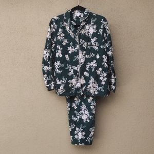 Charter Club Green Flannel PJ Set - PL / Petite Large